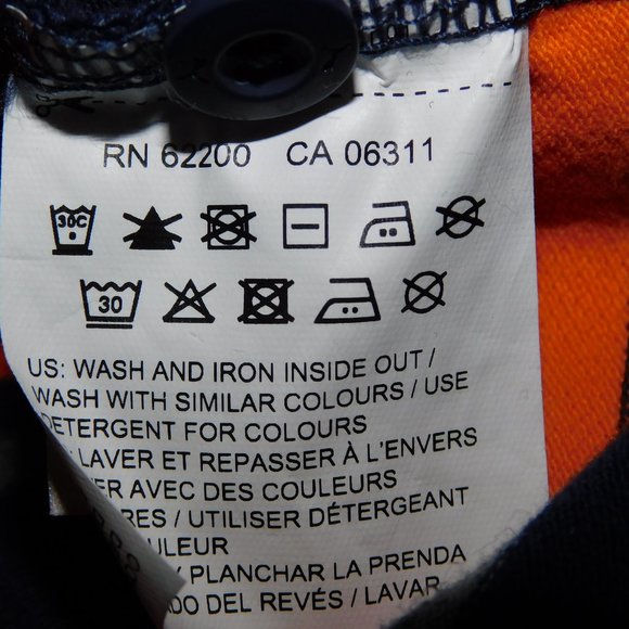 PUMA Mens 2XL Blue Orange Striped Pique Golf Polo Shirt - Picture 6 of 8